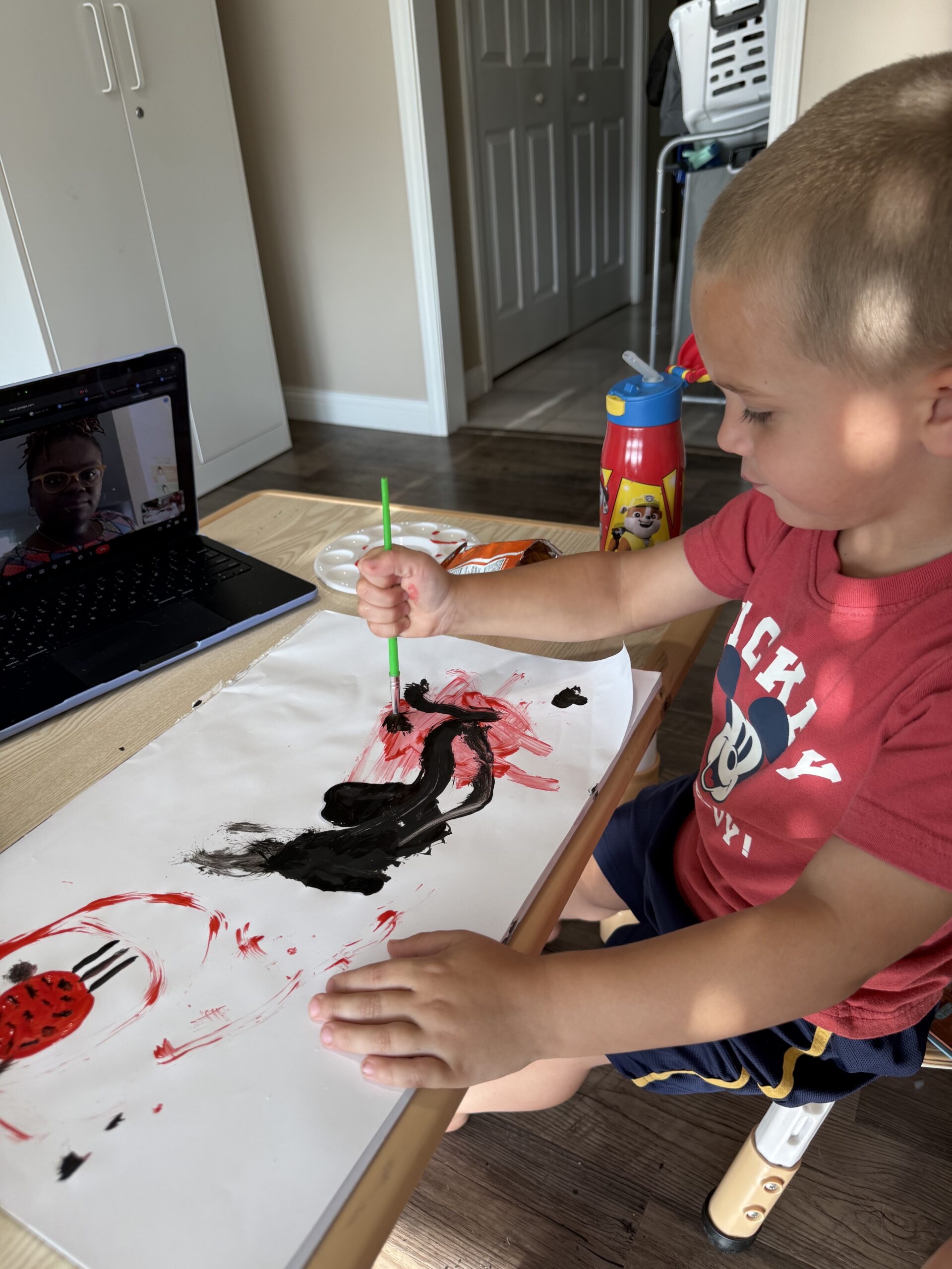 Quantum Montessori Preschooler - Art Class - Copyright Quantum Montessori All Rights Reserved